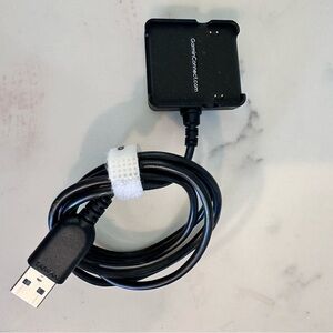 Garmin Vivoactive USB Charging for smartwatches.